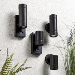 Icarus - Outdoor Black Single Wall Lamp