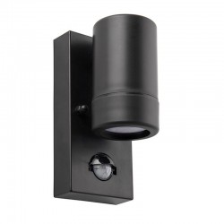 Icarus - PIR Outdoor Black Single Wall Lamp Icarus - PIR Outdoor Black Single Wall Lamp