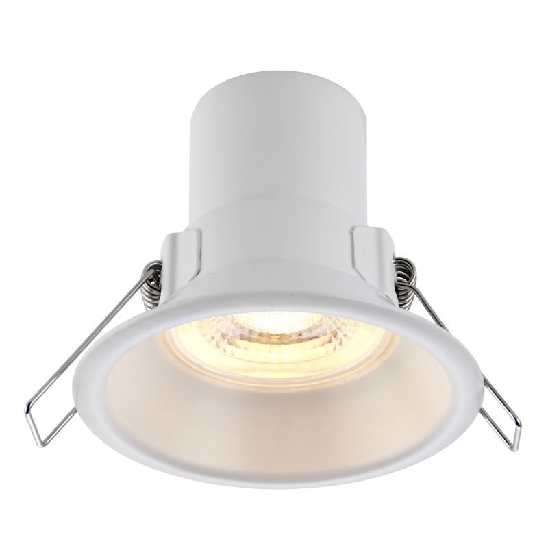 Spot & Downlights - ShieldECO Anti-glare - LED Matt White Recessed Downlight 3000K Saxby-81016 - ShieldECO Anti-glare - LED Matt White Recessed Downlight 3000K