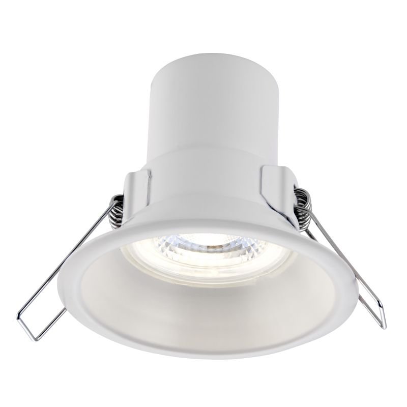 Spot & Downlights - ShieldECO Anti-glare - LED Matt White Recessed Downlight 4000K Saxby-81017 - ShieldECO Anti-glare - LED Matt White Recessed Downlight 4000K