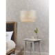 Ceiling Lights - Gilli - Pale Grey Cotton with Matt White 3 Light Pendant Endon-81031 - Gilli - Pale Grey Cotton with Matt White 3 Light Pendant