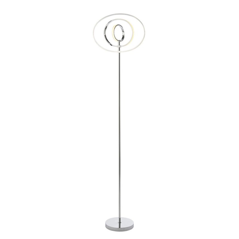Table & Floor Lamp - Avali - LED Chrome Rings 3 Light Floor Lamp Endon-81035 - Avali - LED Chrome Rings 3 Light Floor Lamp