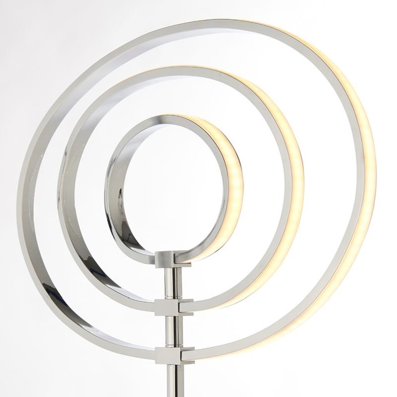 Table & Floor Lamp - Avali - LED Chrome Rings 3 Light Floor Lamp Endon-81035 - Avali - LED Chrome Rings 3 Light Floor Lamp