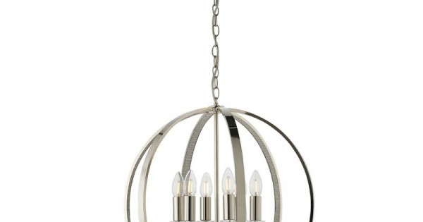 Ritz 6 Light Encrusted with thousands of clear faceted reflective detail pendant 