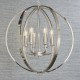 Endon-81508 - Ritz - Crystal & Bright Nickel 6 Light Globe Pendant
