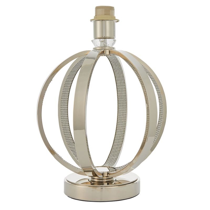 - Ritz - Base Only - Crystal & Bright Nickel Table Lamp Endon-81509 - Ritz - Base Only - Crystal & Bright Nickel Table Lamp
