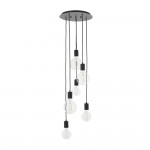 Studio - Matt Black 6 Light Cluster Fitting Studio - Matt Black 6 Light Cluster Fitting