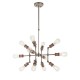 Ceiling Lights - Hal - Aged pewter & Aged copper 12 Light Centre Fitting Endon-81609 - Hal - Aged pewter & Aged copper 12 Light Centre Fitting