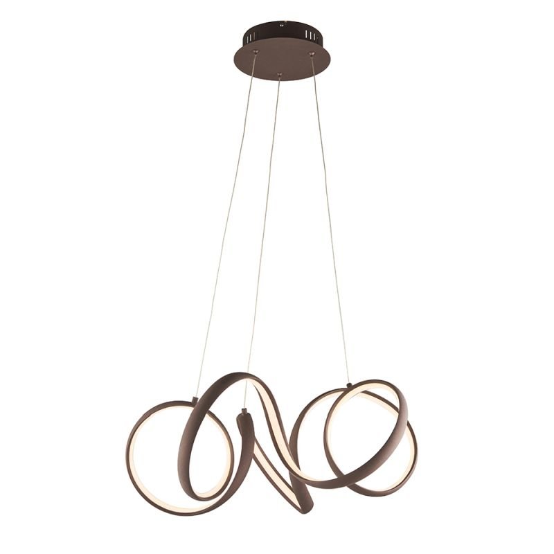 Ceiling Lights - Synergy - LED Textured Coffee Pendant Ø 50 Endon-81889 - Synergy - LED Textured Coffee Pendant Ø 50