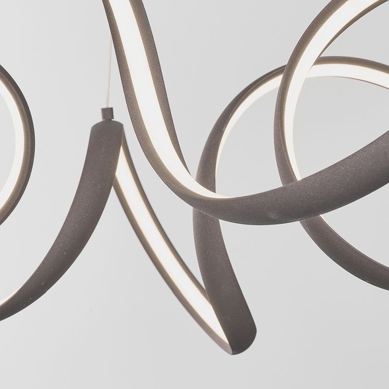 Ceiling Lights - Synergy - LED Textured Coffee Pendant Ø 50 Endon-81889 - Synergy - LED Textured Coffee Pendant Ø 50