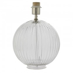 Jemma - Base Only - Clear Ribbed Glass Table Lamp Jemma - Base Only - Clear Ribbed Glass Table Lamp