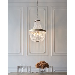 Celine - Rose Gold 5 Light Chandelier with Clear Glass Celine - Rose Gold 5 Light Chandelier with Clear Glass