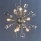 Endon-81917 - Miro - Crystal & Satin Nickel 9 Light Centre Fitting