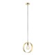Endon-81921 - Hoop - Brushed Brass Pendant
