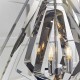 Ceiling Lights - Riona - Modern Twist Polished Chrome 5 Light Pendant Endon-81929 - Riona - Modern Twist Polished Chrome 5 Light Pendant