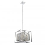 Acadia - Polished Chrome 4 Light Pendant with Crystal Acadia - Polished Chrome 4 Light Pendant with Crystal