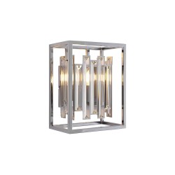 Acadia - Polished Chrome Wall Lamp with Crystal Acadia - Polished Chrome Wall Lamp with Crystal