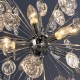 Ceiling Lights - Calla - Clear Glass & Chrome 8 Light Centre Fitting Endon-81950 - Calla - Clear Glass & Chrome 8 Light Centre Fitting