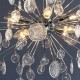 Ceiling Lights - Calla - Clear Glass & Chrome 8 Light Centre Fitting Endon-81950 - Calla - Clear Glass & Chrome 8 Light Centre Fitting