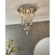 Ceiling Lights - Melody - Crystal & Chrome 3 Light Ceiling Lamp Endon-81956 - Melody - Crystal & Chrome 3 Light Ceiling Lamp
