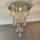Ceiling Lights - Melody - Crystal & Chrome 3 Light Ceiling Lamp Endon-81956 - Melody - Crystal & Chrome 3 Light Ceiling Lamp