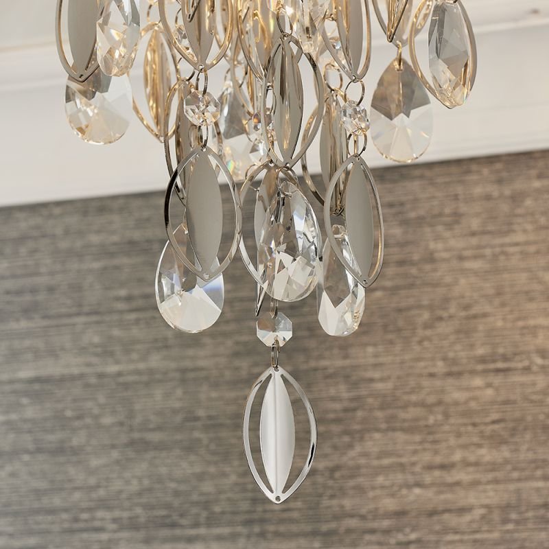 Ceiling Lights - Melody - Crystal & Chrome 3 Light Ceiling Lamp Endon-81956 - Melody - Crystal & Chrome 3 Light Ceiling Lamp