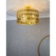 Endon-81964 - Eldora - Gold Hexagonal Plates 3 Light Ceiling Lamp