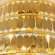 Ceiling Lights - Eldora - Gold Hexagonal Plates 3 Light Ceiling Lamp Endon-81964 - Eldora - Gold Hexagonal Plates 3 Light Ceiling Lamp