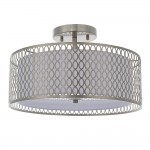 Cordero - Satin Nickel 3 Light Semi Flush with White Glass Diffuser Cordero - Satin Nickel 3 Light Semi Flush with White Glass Diffuser