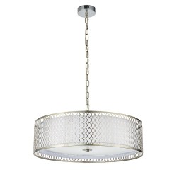Cordero - Satin Nickel 3 Light Pendant with White Glass Diffuser Cordero - Satin Nickel 3 Light Pendant with White Glass Diffuser