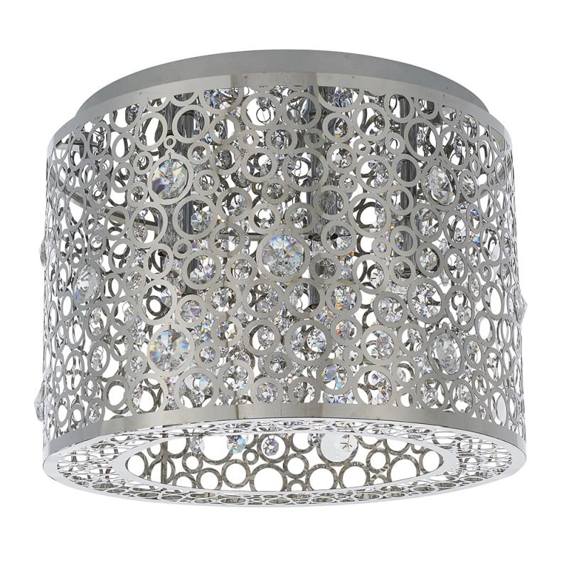 Ceiling Lights - Fayola - Crystal & Decorative Chrome 5 Light Flush Endon-81974 - Fayola - Crystal & Decorative Chrome 5 Light Flush