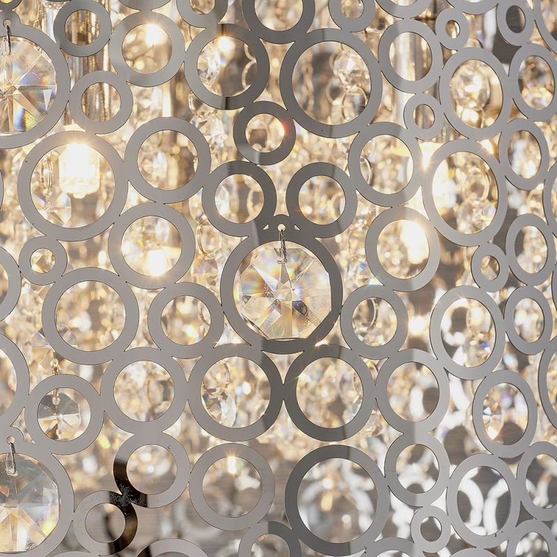 Ceiling Lights - Fayola - Crystal & Decorative Chrome 6 Light Pendant Endon-81975 - Fayola - Crystal & Decorative Chrome 6 Light Pendant