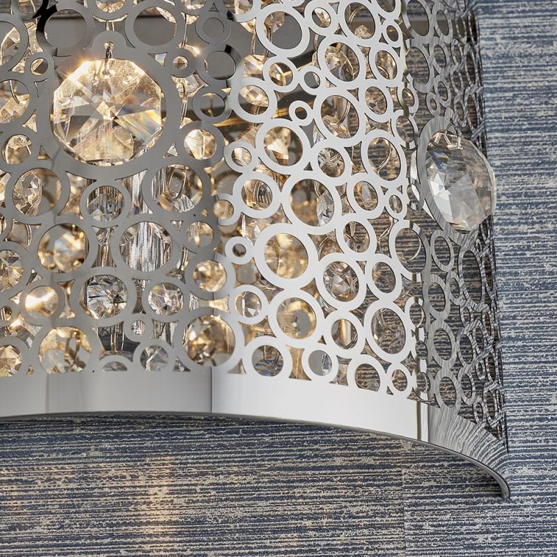 Wall Lights - Fayola - Crystal & Decorative Chrome Wall Lamp Endon-81976 - Fayola - Crystal & Decorative Chrome Wall Lamp