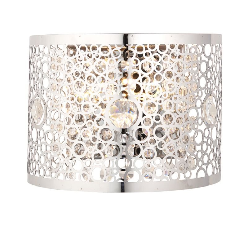 Wall Lights - Fayola - Crystal & Decorative Chrome Wall Lamp Endon-81976 - Fayola - Crystal & Decorative Chrome Wall Lamp