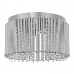 Galina - Chrome 10 Light Ceiling Lamp with Crystal & Chrome Rods Galina - Chrome 10 Light Ceiling Lamp with Crystal & Chrome Rods