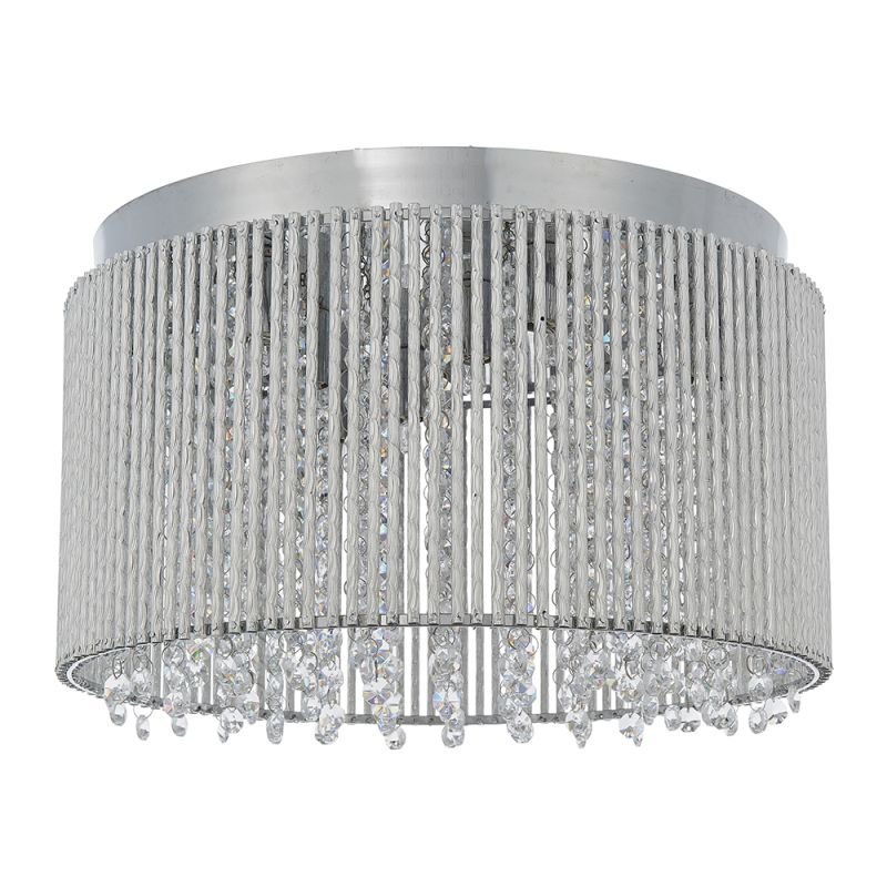 Endon-81980 - Galina - Crystal & Chrome Rods 10 Light Ceiling Lamp