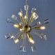 Endon-90293 - Miro - Crystal & Satin Gold 9 Light Centre Fitting