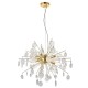 Endon-90294 - Calla - Clear Glass & Gold 8 Light Centre Fitting
