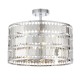 Ceiling Lights - Eldora - Chrome Hexagonal Plates 3 Light Ceiling Lamp Endon-90297 - Eldora - Chrome Hexagonal Plates 3 Light Ceiling Lamp