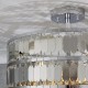 Ceiling Lights - Eldora - Chrome Hexagonal Plates 3 Light Ceiling Lamp Endon-90297 - Eldora - Chrome Hexagonal Plates 3 Light Ceiling Lamp