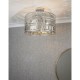 Ceiling Lights - Eldora - Chrome Hexagonal Plates 3 Light Ceiling Lamp Endon-90297 - Eldora - Chrome Hexagonal Plates 3 Light Ceiling Lamp