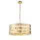 Ceiling Lights - Eldora - Gold Hexagonal Plates 5 Light Pendant Endon-90299 - Eldora - Gold Hexagonal Plates 5 Light Pendant