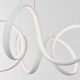 Ceiling Lights - Synergy - LED Textured White Pendant Ø 50 Endon-90321 - Synergy - LED Textured White Pendant Ø 50