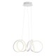 Ceiling Lights - Synergy - LED Textured White Pendant Ø 50 Endon-90321 - Synergy - LED Textured White Pendant Ø 50
