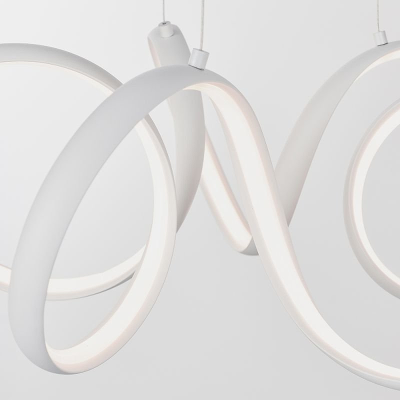 Ceiling Lights - Synergy - LED Textured White Pendant Ø 50 Endon-90321 - Synergy - LED Textured White Pendant Ø 50