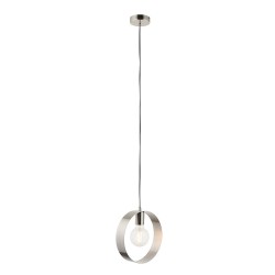 Hoop - Brushed Nickel Pendant Hoop - Brushed Nickel Pendant
