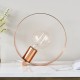 Table & Floor Lamp - Hoop - Brushed Copper 1 Light Table Lamp Endon-90455 - Hoop - Brushed Copper 1 Light Table Lamp