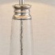 Endon-90545 - Winslet - Teal Velvet Shade & Clear Glass Table Lamp