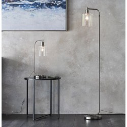 Toledo - Brushed Nickel Table Lamp with Clear Glass Toledo - Brushed Nickel Table Lamp with Clear Glass
