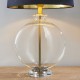 Endon-90559 - Gideon - Black Velvet & Clear Glass Table Lamp